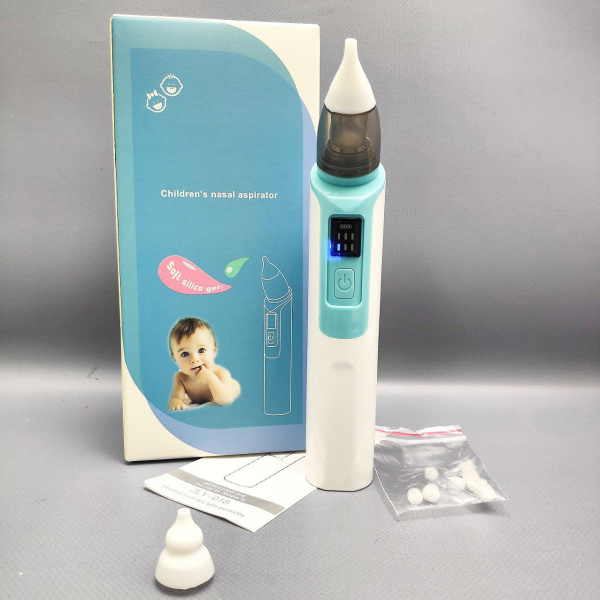 Аспиратор назальный для детей Children’s nasal aspirator ZLY-018 (6 режимов работы) / Бесшумный соплеотсос (Синий / Розовый)